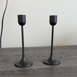 Black Metal Candle Holders